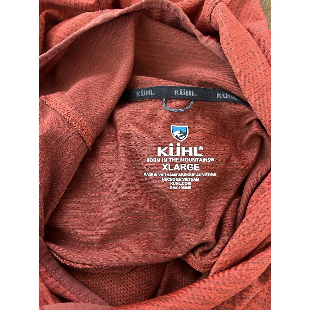 Kuhl Hoodie Mens XL Red Engineered Hoody Lightweight Performance Pullover - Picture 10 of 10
